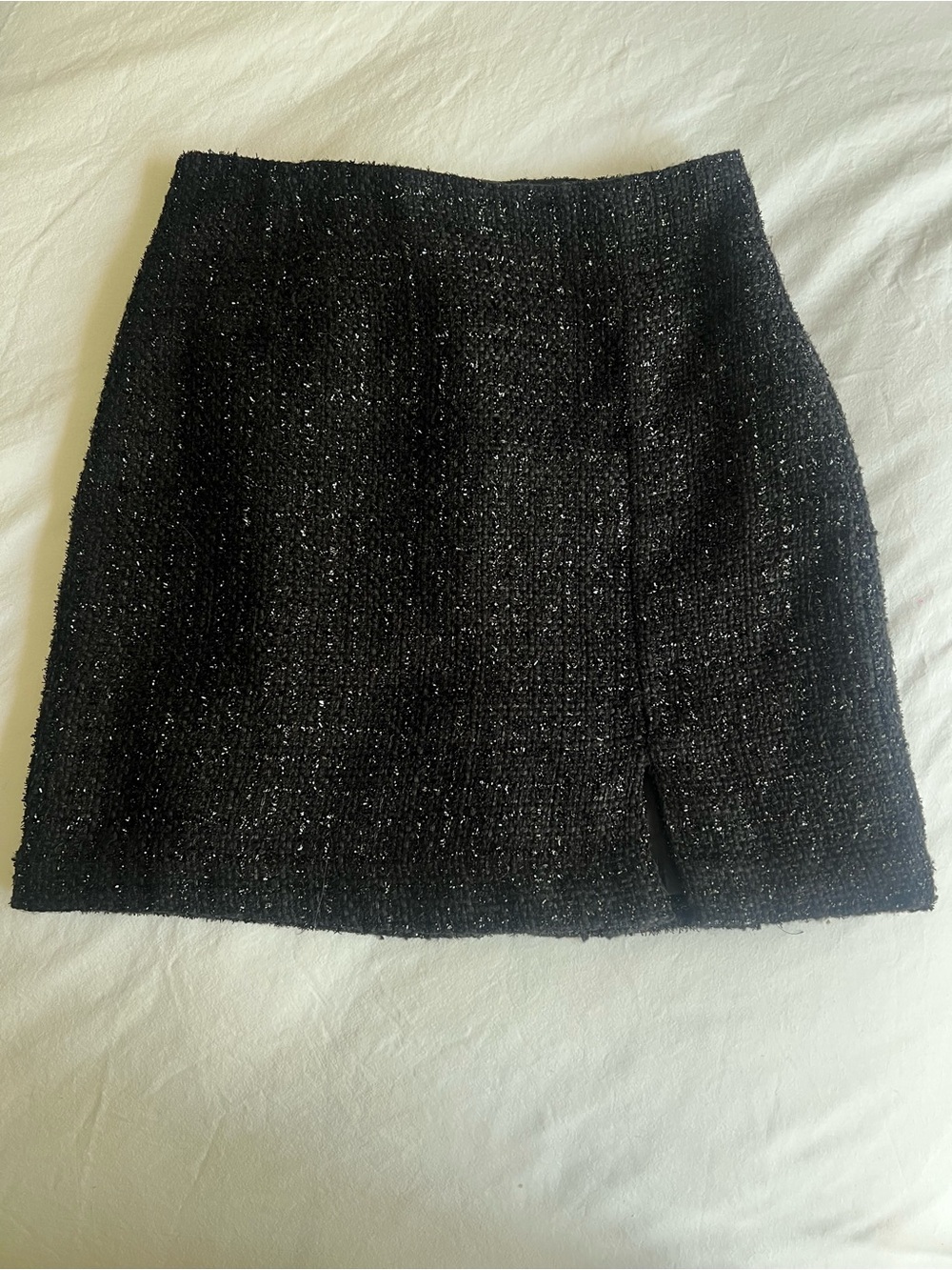 Dynamite Black Tweed Metallic-Thread Blazer with Matching High-waist Mini Skirt - Picture 5 of 7